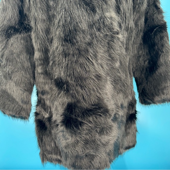 Fashion Nova Franchesca Fur Il Jacket Sz. L -Black - Picture 8 of 12